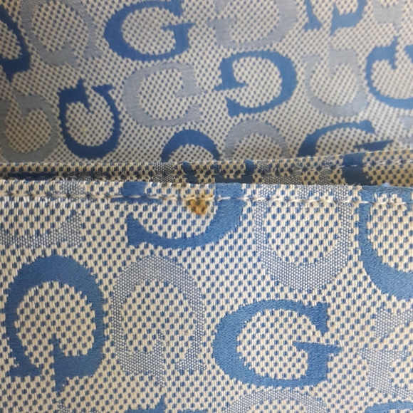 Blue Guess Signature Purse - Picture 12 of 15